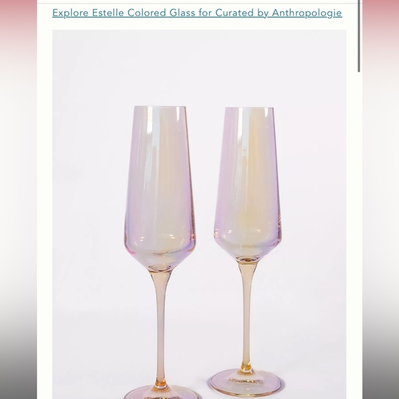 Anthropologie Dining Anthropologie Wine Glasses And Champagne Flutes Poshmark